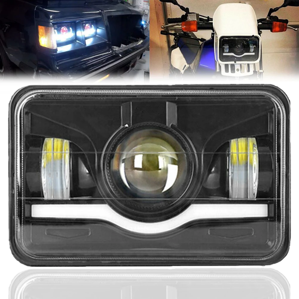 Hoofdkoplamp 12V 24V 4x6 inch LED-koplampen H4 Led-werklamp Vierkante
