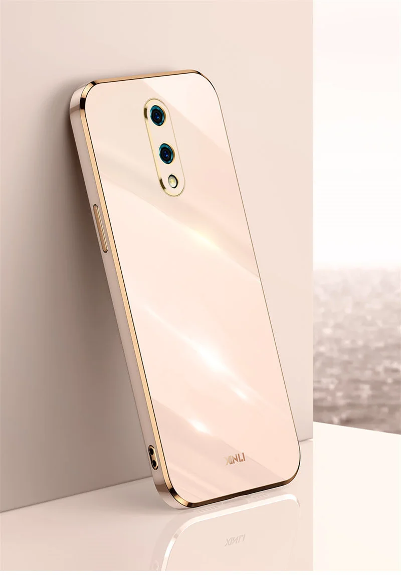Sleek Shockproof Silicone TPU Phone Case - Soft Back Cover in Plating Design