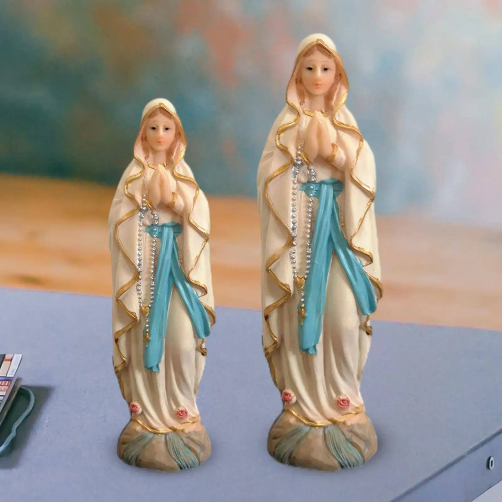 Saint Joseph Statue Ornament Religious Indoor Tabletop Decoration Housewarming Gift Resin Handicrafts Collectibles