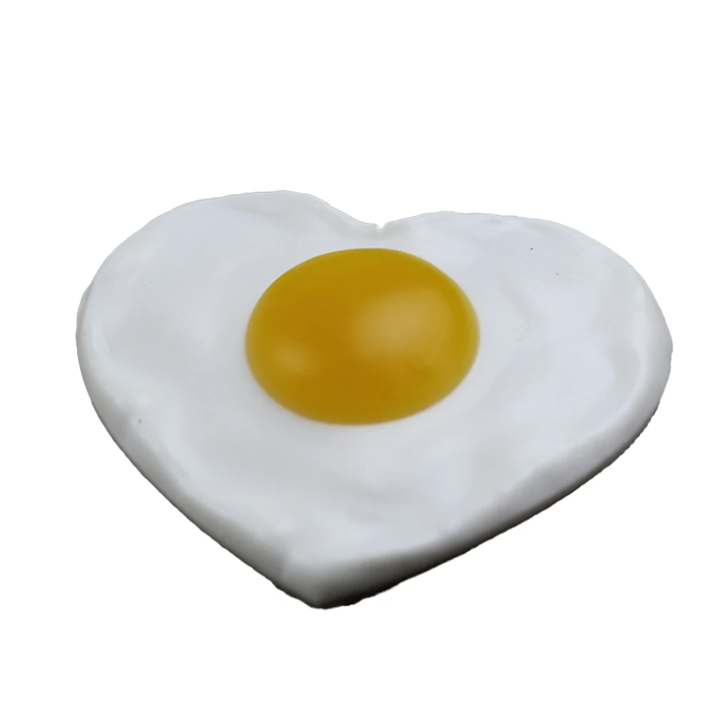 Food Model Kitchen Food Toys Fake Fried Egg Simulated Poached Egg Model Prop Artificial Novelty Toy Dollhouse Miniatures Food Birthday