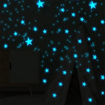 Glow Moon & Stars Stickers 1