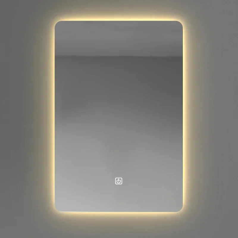 Smart Washroom Mirror Electric Battery Powered Design Bathroom Accessories Warm White Espejo Inteligente