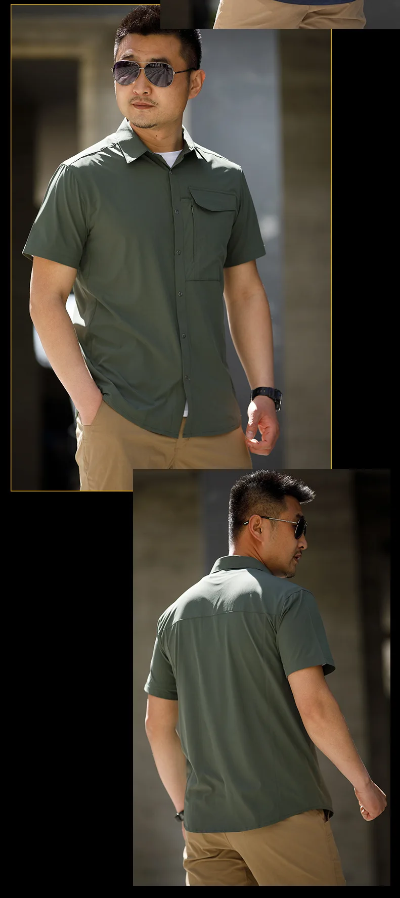 masculina, camisa militar fina respirável, camisa masculina
