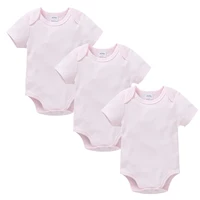 3Pcs Baby Boys Clothes 100%Cotton Solid Black Short Sleeve Blank Baby Bodysuits body bebe  Newborn Jumpsuit Plain 0-24 Months 4