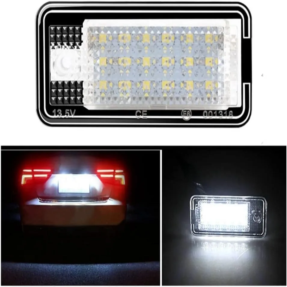 LEDNumberPlateLight2PCSLicensePlateLightForAudiA3S3A4S4B6