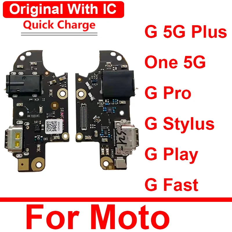 

Original USB Charging Dock Board For Motorola Moto G 5G Plus One 5G G Pro G Stylus G Play G Fast USB Charger Port Board Parts