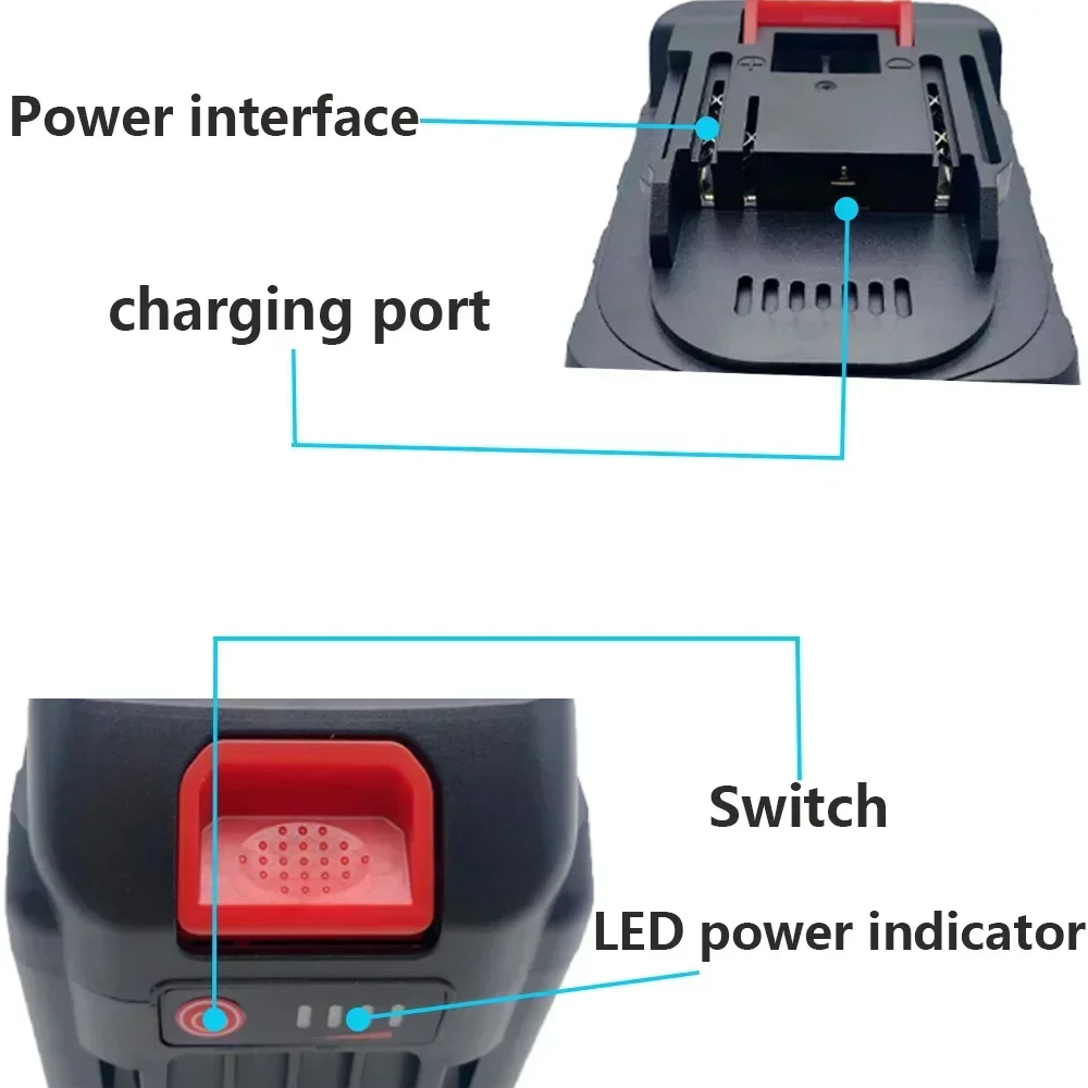 For Makita 21V 18650 Lithium Rechargeable Batteries 6AH 9Ah High-current High Discharge 21 Volt Replace Battery Screwdri