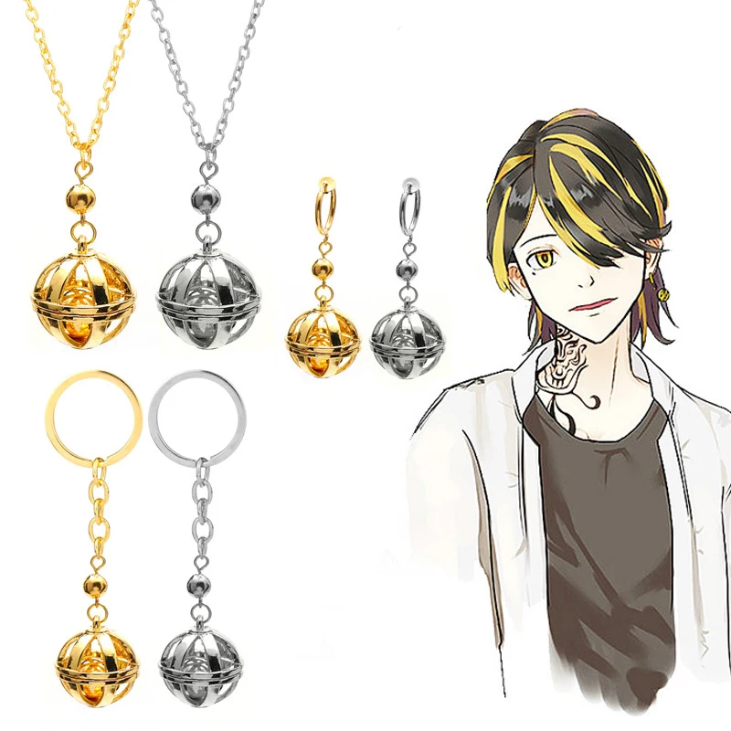 Anime Tokyo Revengers Kazutora Ball Earrings Izana Mitsuya Clip Drop Earrings For Men Fans Cosplay Jewelry Accessories Gift Anime Ear Clips