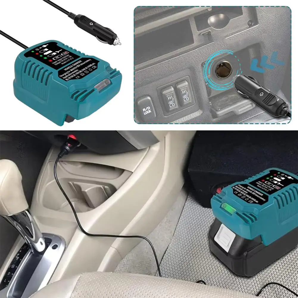 Portable Car Battery Charger Kit with LED Indicator