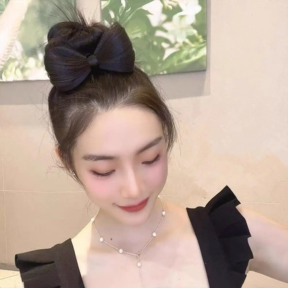헤어핀 사실적인 부드러운 3차원 착용하기 쉬운 재사용 가능한 3D 소녀용 리본 가발 헤어핀 인공 헤어 리본 헤어 클립 90