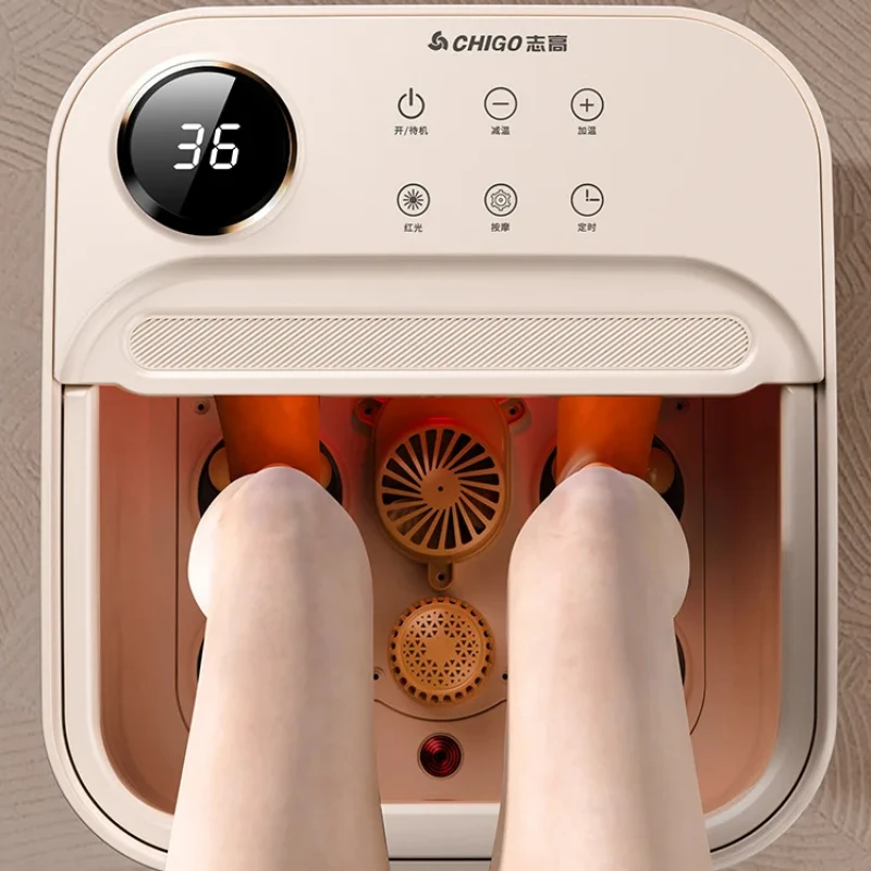 Foldable Foot Bath Foot Wash Bucket Automatic Massage Bath Heating Constant Temperature Feet Soaking Bucket