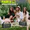 W-KING 100W PEAK 60W Bluetooth Speaker Portable Speakers Bluetooth Wireless Loud Outdoor Waterproof IPX6 Party Boombox 4