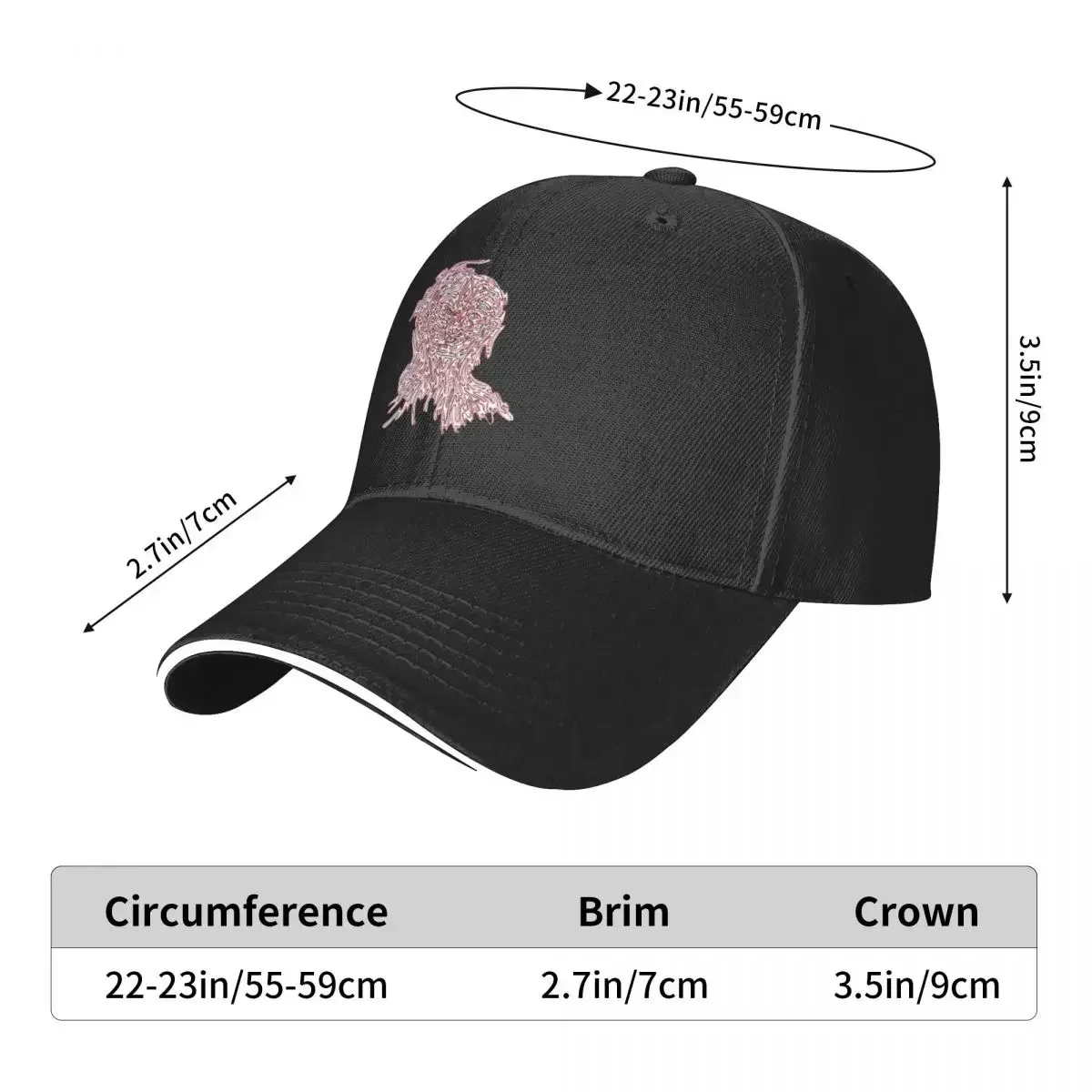 New Seeing Faces Baseball Cap Cosplay Rugby Hat Girl Men's