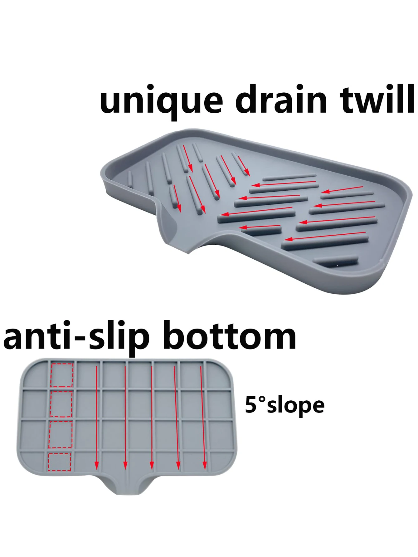 Kitchen Sink Sponge Holder Silicone Soap Dish Bar Soap Holder Self Draining Anti-slip Storage Rack Bathroom Kitchen Supplies 3