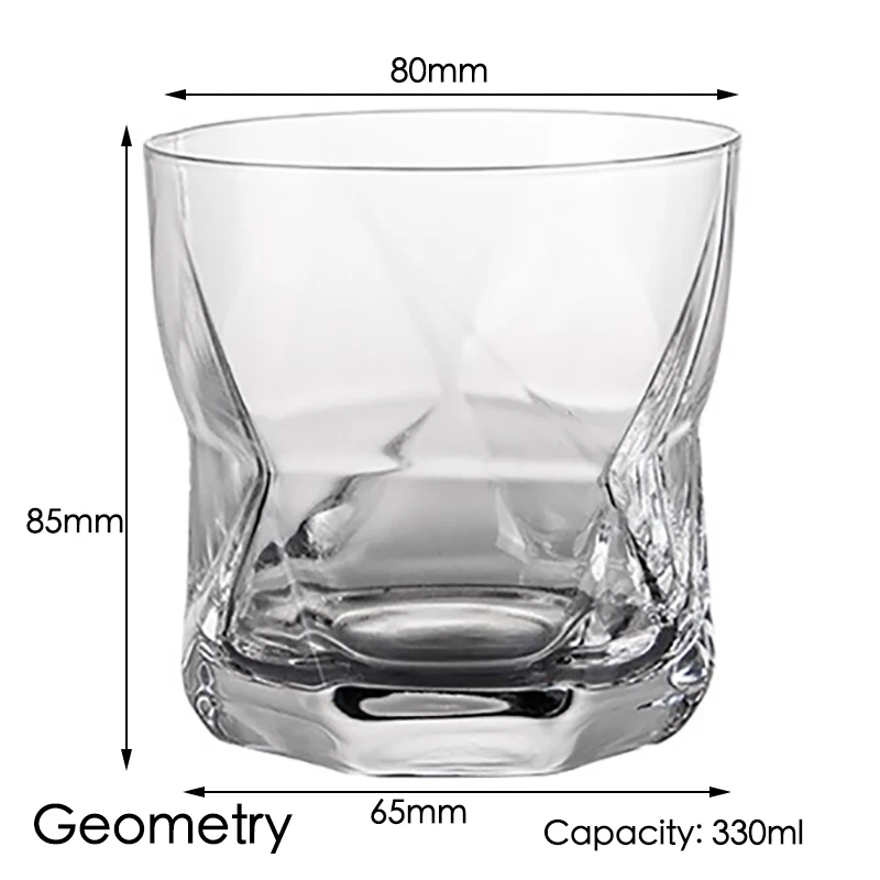 Elegant Crystal Whiskey Glasses for Cocktails and Spirits