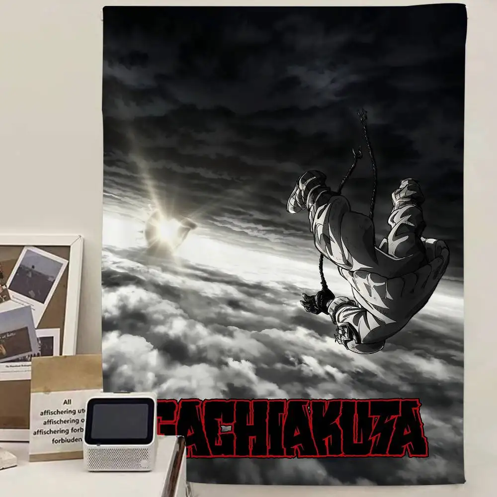 Japanischer Supernatural Combat Anime G-Gachiakuta Hängender böhmischer Wandteppich Hängende Tarot-Hippie-Wandteppiche Wohnheim Japanischer Wandteppich – Detail 6
