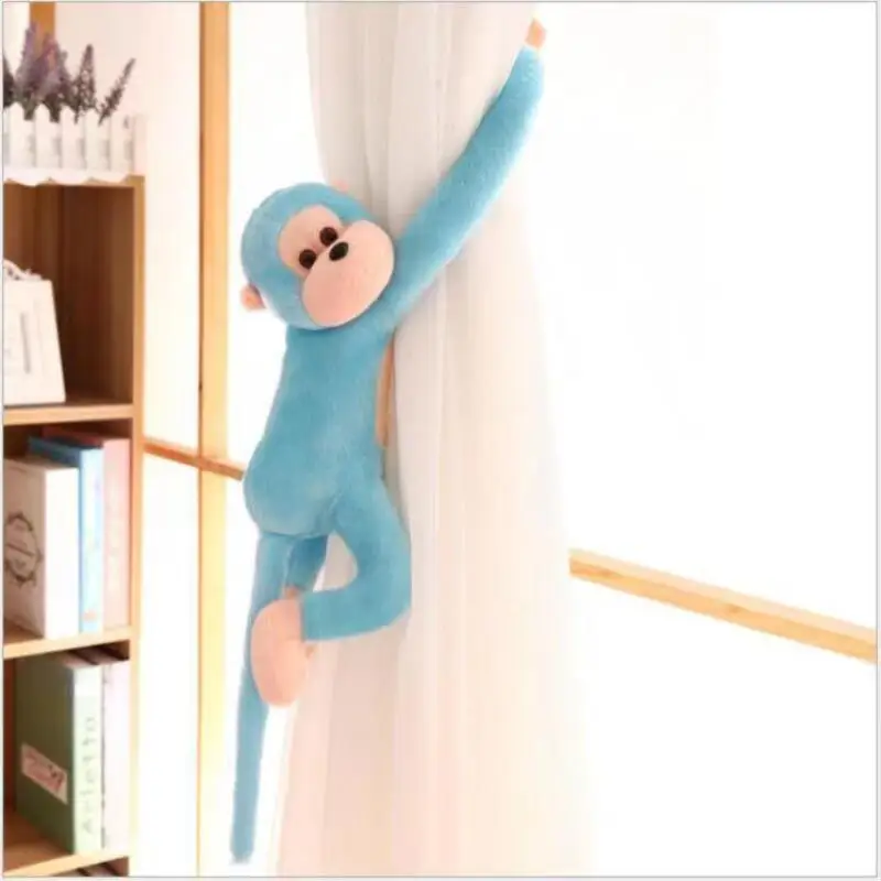 Long Arm Monkey Plush Stuffed Kids Cute Plush Gifts Animal Curtain Monkey Hanging Toys Decorative Creat