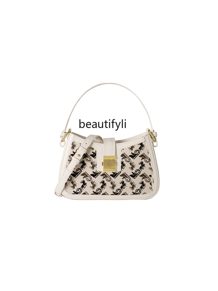 

zqSummer Underarm Bag Women's Stylish Bag Women's New Fashion Retro Easy Matching Shoulder Messenger Bag Spring and Summer