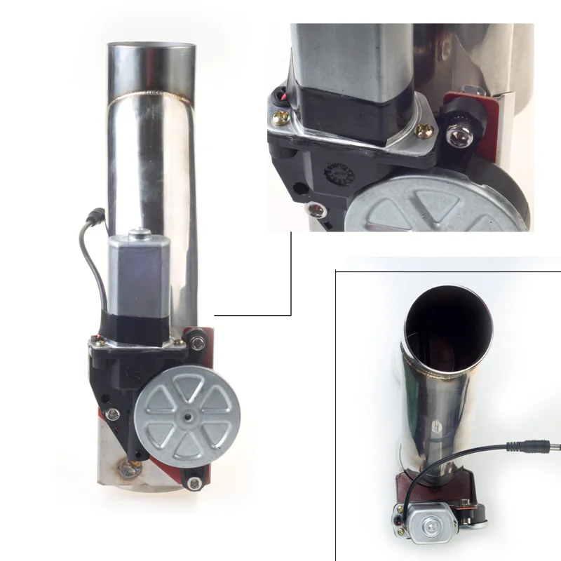 Y Pipe Electric Exhaust Cutout ON/OFF Dual Valve With Controller Cut Out Down Pipe Kit 304 Stainless Steel exhaust assembly