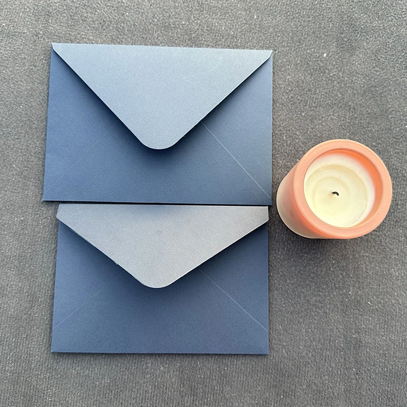 

10pcs/lot Thickened Matte Blue Envelope 250g Kraft High-grade Envelopes for Wedding Invitation Business Postcard Gift Packing