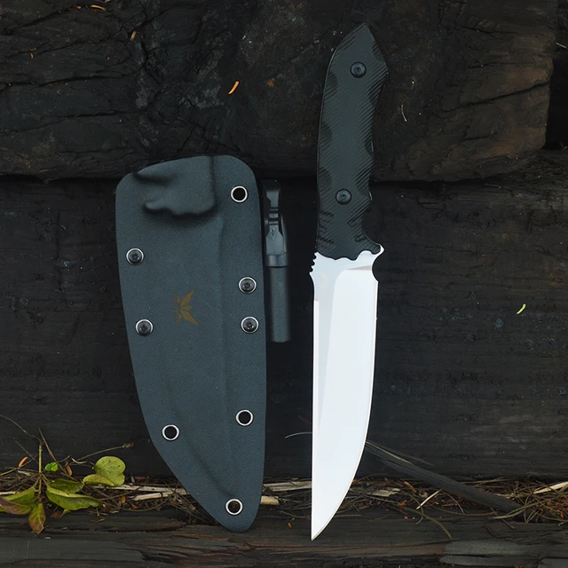 D2 Blade K10 Handle Kydex Sheath Outdoor Fixed Blade Knife
