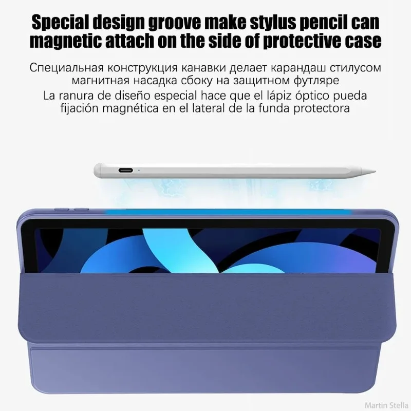 Premium PU Leather Tri-fold Stand Tablet Case - Elegant and Durable Cover, Universal 11-Inch