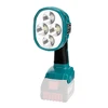 Portable Spotlight LED Warning Light Work Lamp Flashlight Torch Hand Lantern for Bosch 14.4V 18V BAT614 BAT618 Li-ion Battery 4