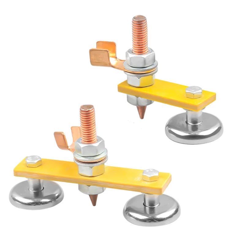 

Welding Magnet Head Magnetic Welding Fix Ground Clamp Single/Double Strong Magnetic Welding Support for Electric Welding Ground