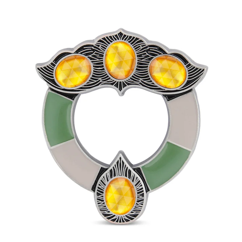 Magician Professor Mc Metal Brooch Gonagall Badge Women Sorceress Witch Cosplay Accessories Halloween Props Gift Box Packaging