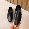 туфли Boy's Leather Shoes Spring Autumn Pointed Toe Formal Dress Shoes British Style Black White Kids Shoes Party Wedding Flats 2