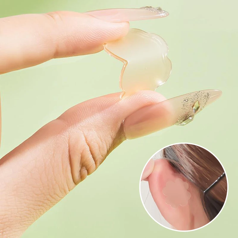 12 Patches Elf Ear Support Stickers Invisible Ear Corrector Earlobe Support Patches Elf Ear Makeup V-Face Stickers Easy Use