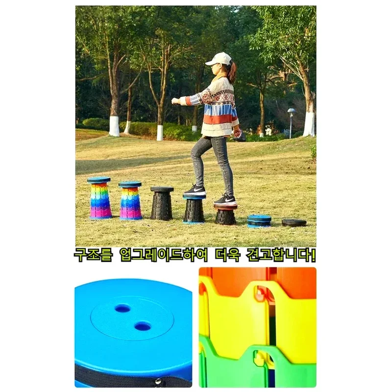 Folding Stool Premium Telescoping Stool Foldable & Lightweight. Perfect For Camping Fishing & Travel