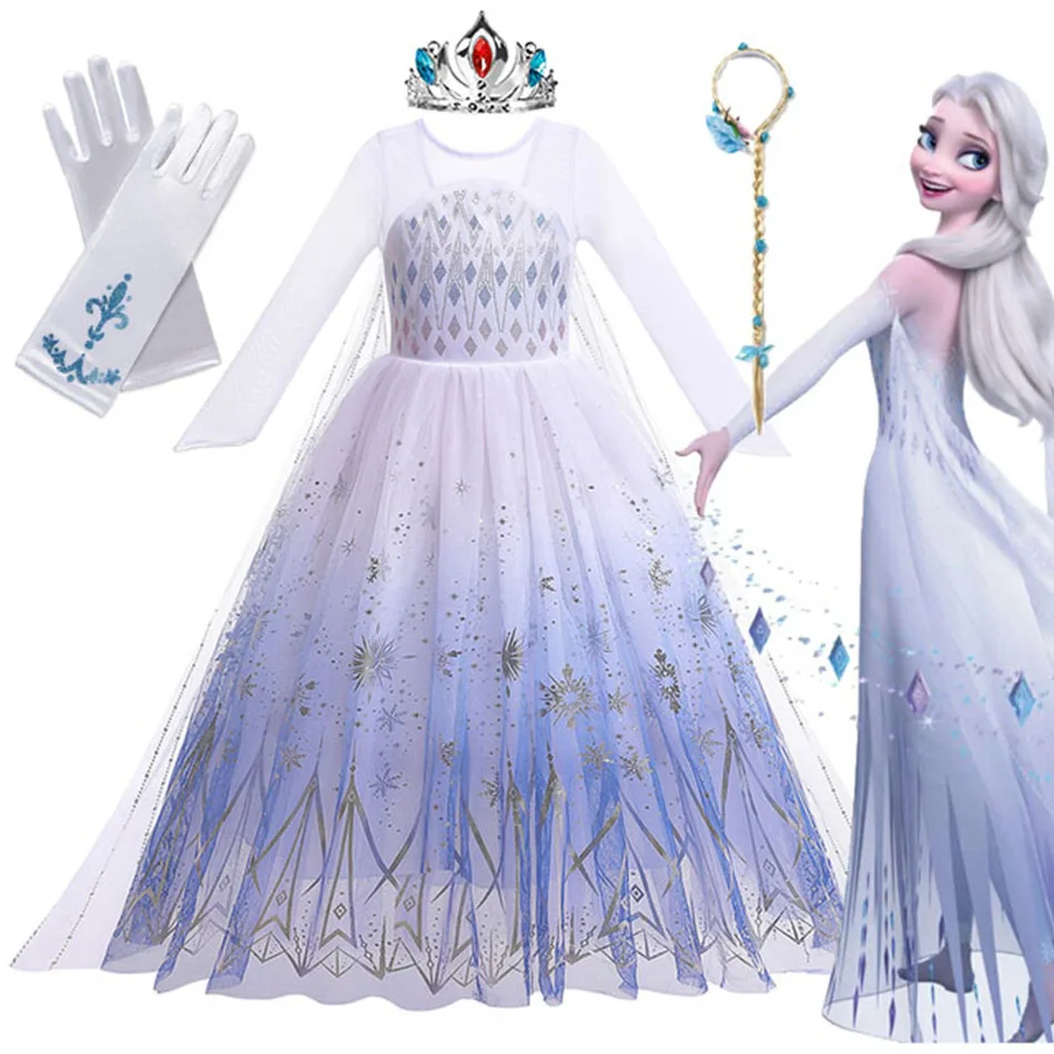 Elsa Costume Vestito Regina Delle Nevi Adulto Snow Queen Vestito