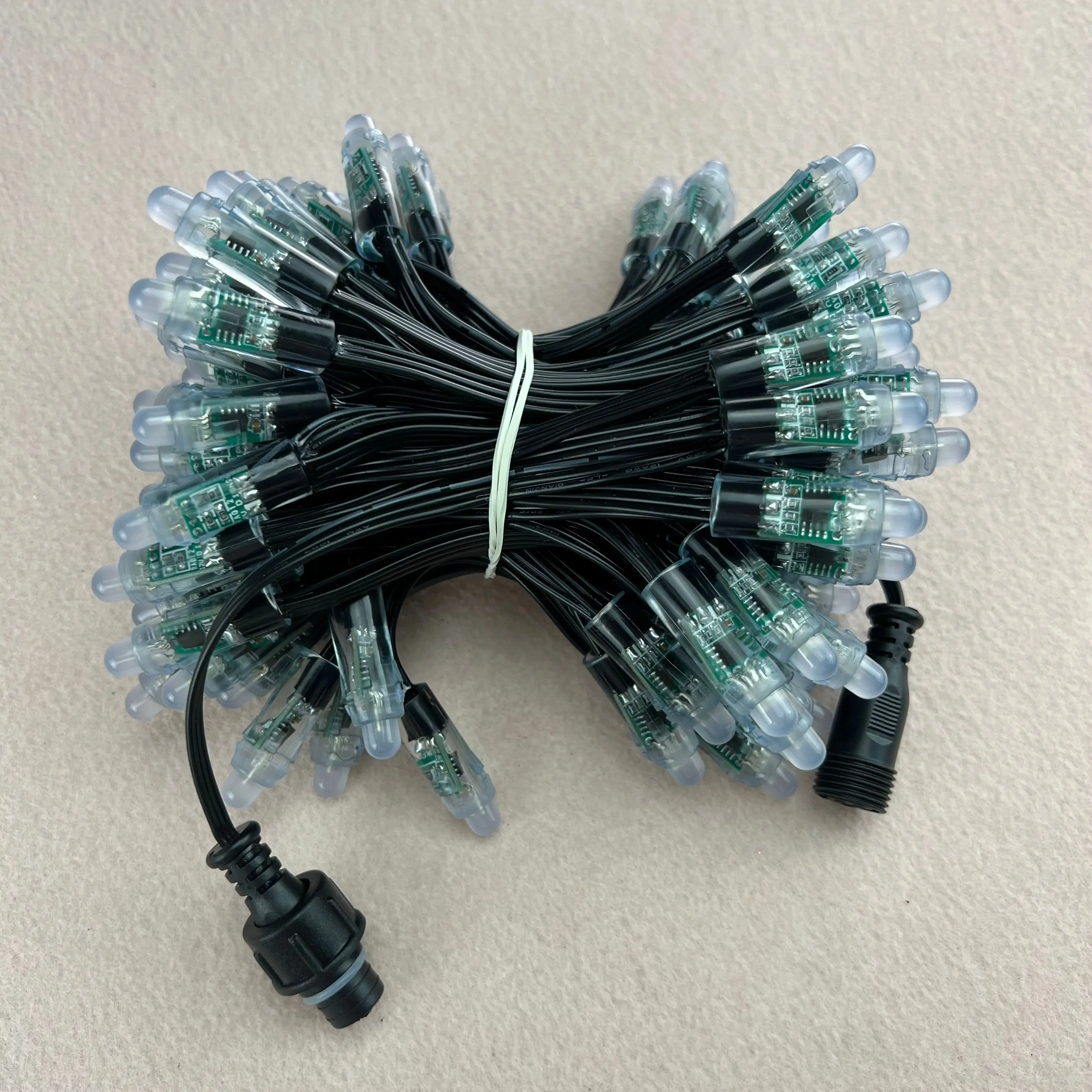 Resistor-voltage-drop-DC12V-100pcs-strand-bullet-type-RGB-addressable ...