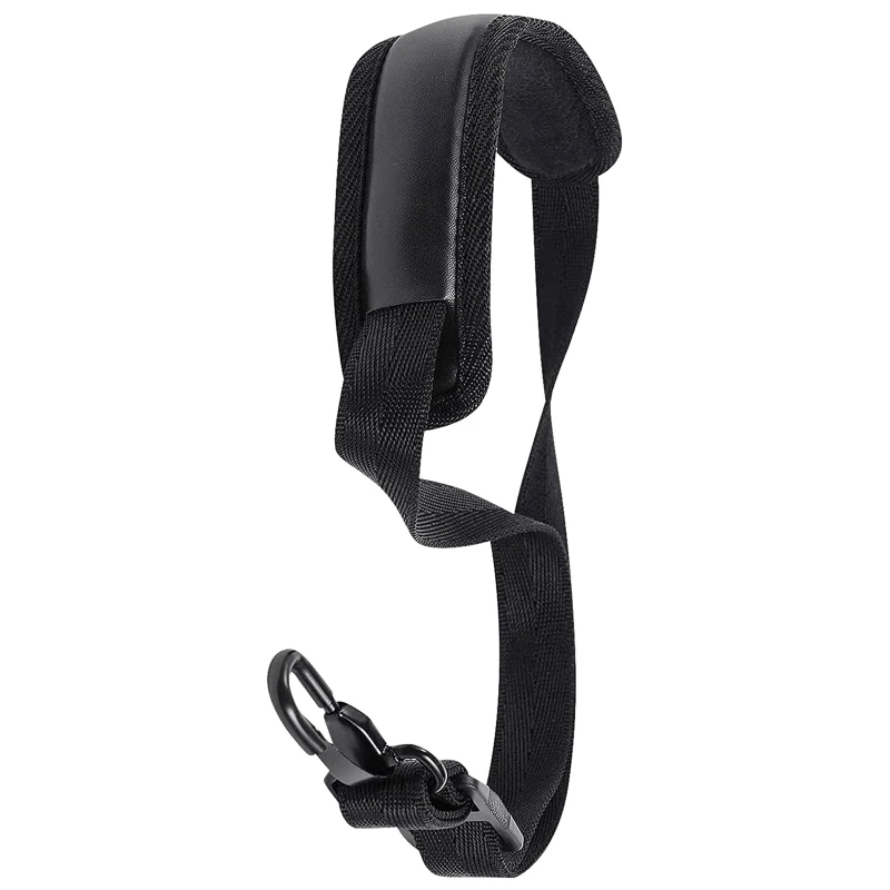 Adjustable Breathable Leather Saxophone Neck Strap with Padding for Enhanced Comfort