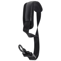 Adjustable Breathable Leather Saxophone Neck Strap with Padding for Enhanced Comfort (Light Grey)
