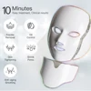 7 IN 1 LED Facial Beauty Mask with Neck 7-Color Lights Skin Rejuvenation Beauty Instrument Anti Acne Remove Wrinkles LED Mask 5