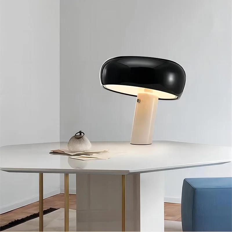 

Modern Simple Nordic Art Living Room Bedroom Besidebed Mushroom Marble Lamp Full Spectrum Eye Protection Reading LED Light