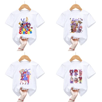 Funny Cartoon Print T Shirt Kids Clothes