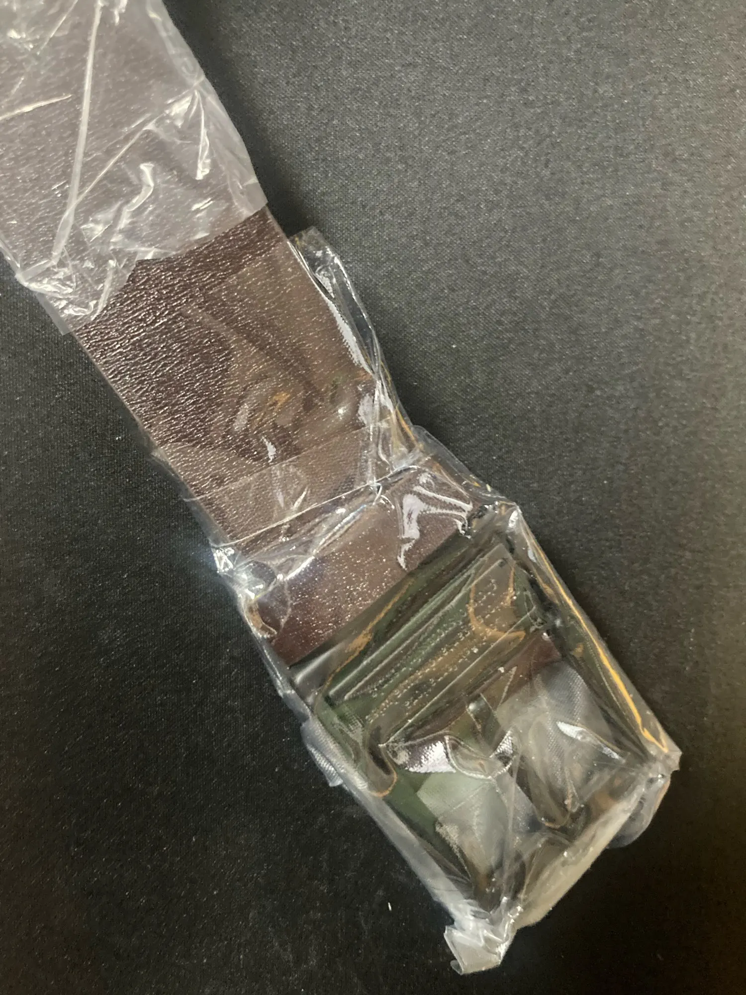 MIDNIGHT SOVEREIGN™ – Black Buckle Genuine Leather Belt photo review