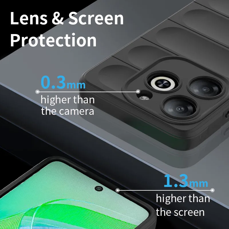 Shockproof Rubber Silicone Bumper Case - Durable Protective Cover, 6.6-inch
