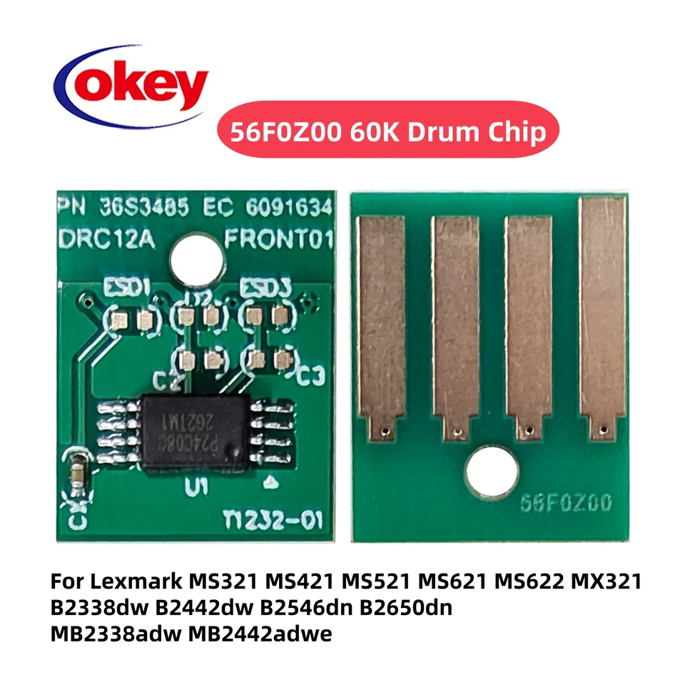 56F0Z00 Chip For Lexmark MS321 MS421 MS521 MS621 MS622 MX321