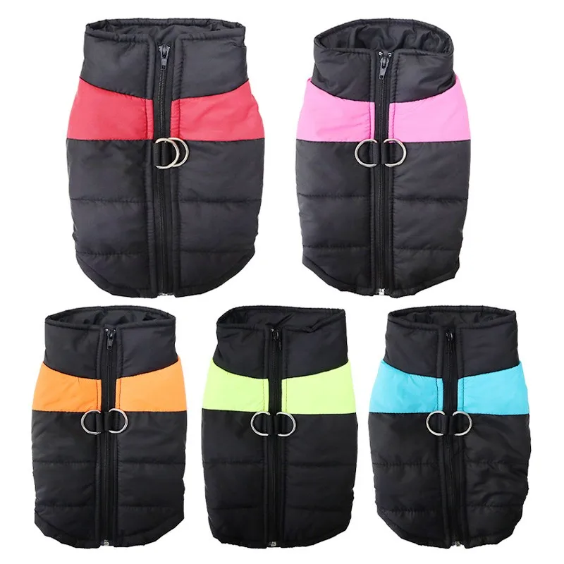Padded Dog Down Jacket Winter Warm Dog Clothes Luxury Solid Puppy Vest Coat Cute Soft Cat Jacket Coat French Bulldog Pet Clothes