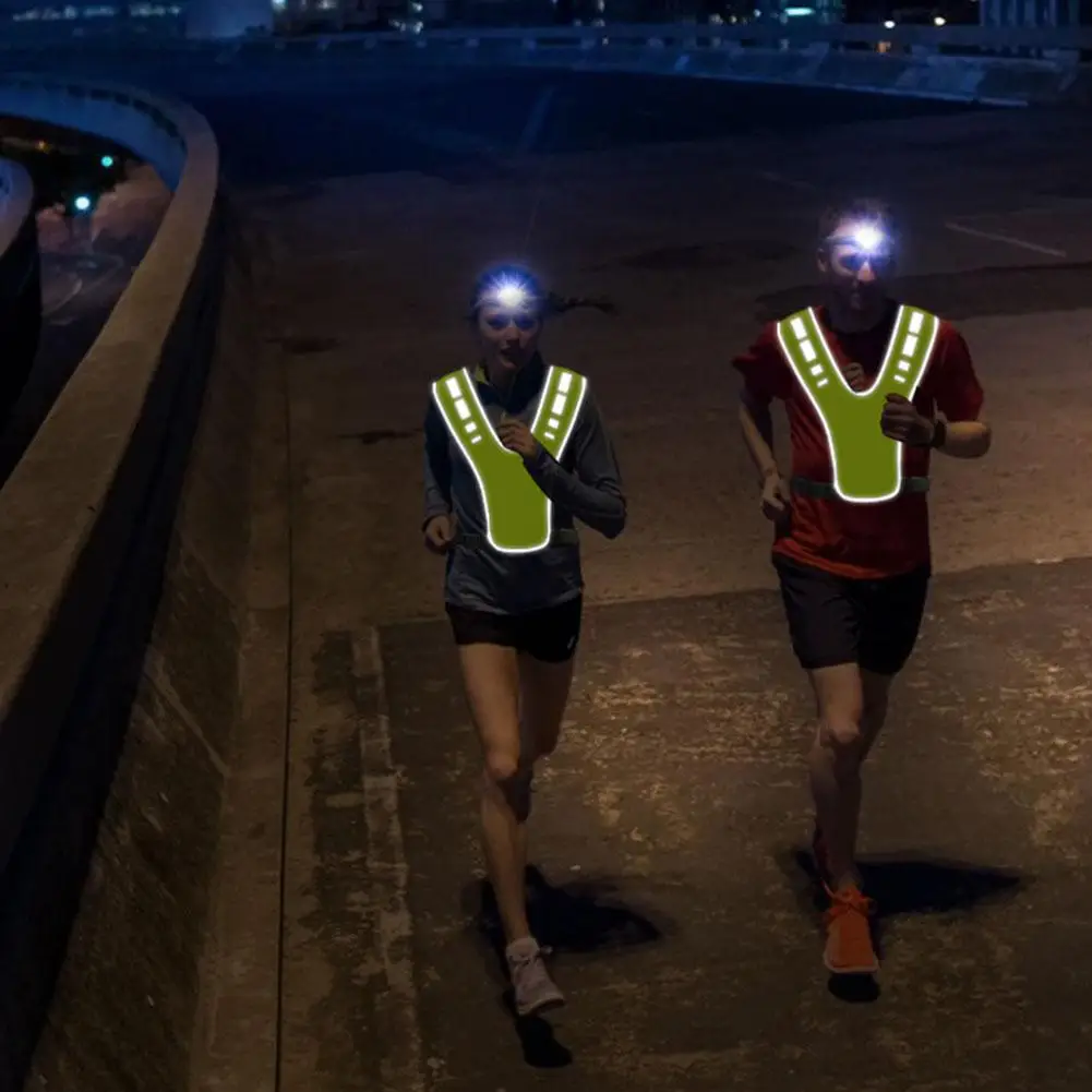 Adjustable Safety Vests Night Walking Highlight Reflective Vest Running Cycling Reflective-Cloth Safety-Vest Riding Equipment reflective safety vest safety vest
