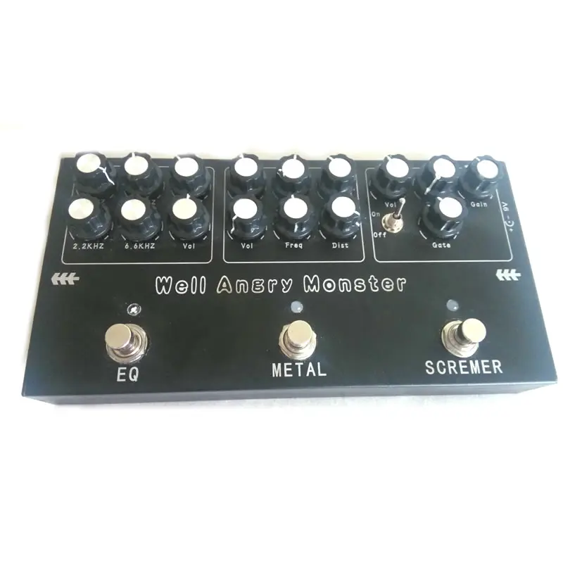 

Electric guitar heavy metal stompbox, can be used for overload metal equalization alone, comprehensive