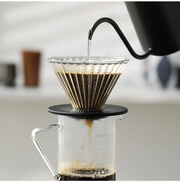 Versare sopra il caffè gocciolatore caffè in vetro gocciolatore tazza filtro  caffè riutilizzabile filtro antigoccia cono caffettiera dimensioni V01 -  AliExpress