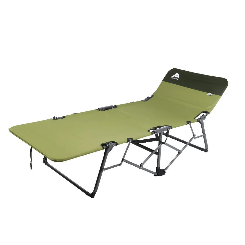 

Green Camping Bed Ultra Light Adult Quick Fold Speedy Camp Cot 79"x 33" X 16" Tourist Camp-cot Nature Hike Furnishings Hiking