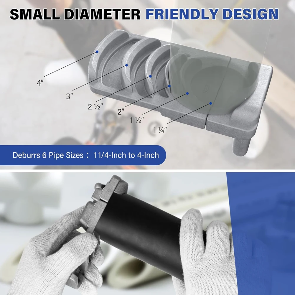 Plastic Pipe Deburring Tool Professional PVC Pipe Reamer Deburrs Six - View #10