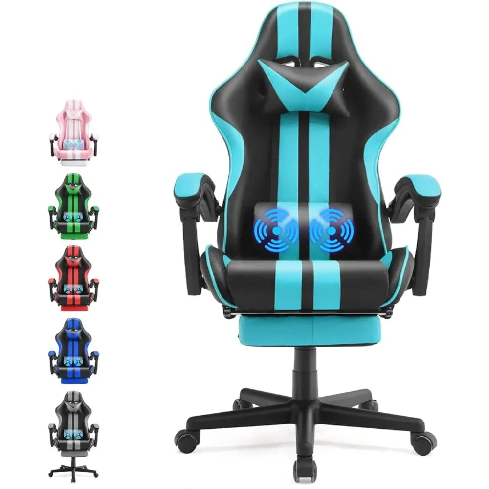 Miami Blue Gaming Chair Computer Gaming Chair With for Adults Teens Shoe-shelf Sofas for Living Room Furniture Bed Frame Ladder european living room flower stands multi layer plastic flower pot shelf balcony floor hanging orchid stand flower pot support