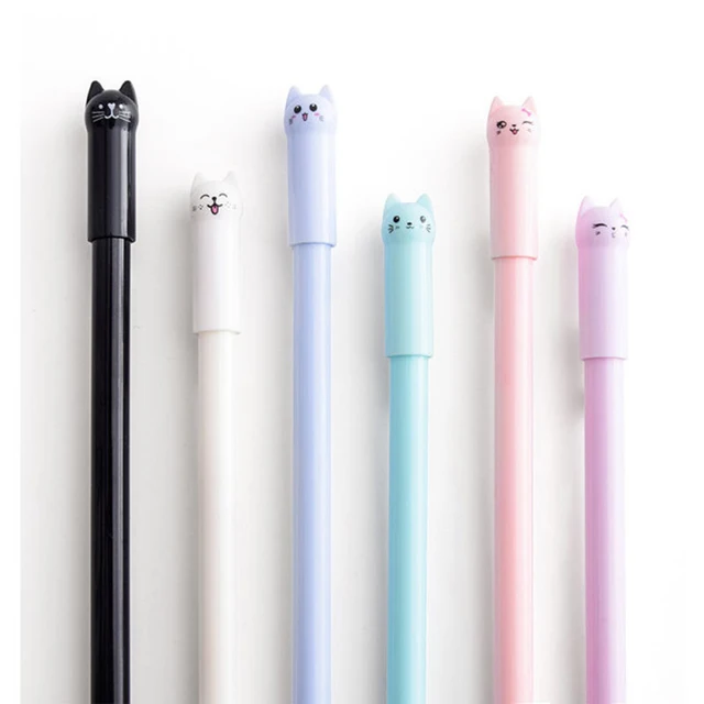 Adorable Kawaii Cat Gel Pen: Ultra-fine Writing with Creative Cute Design